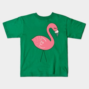 Campsite Flamingos Kids T-Shirt